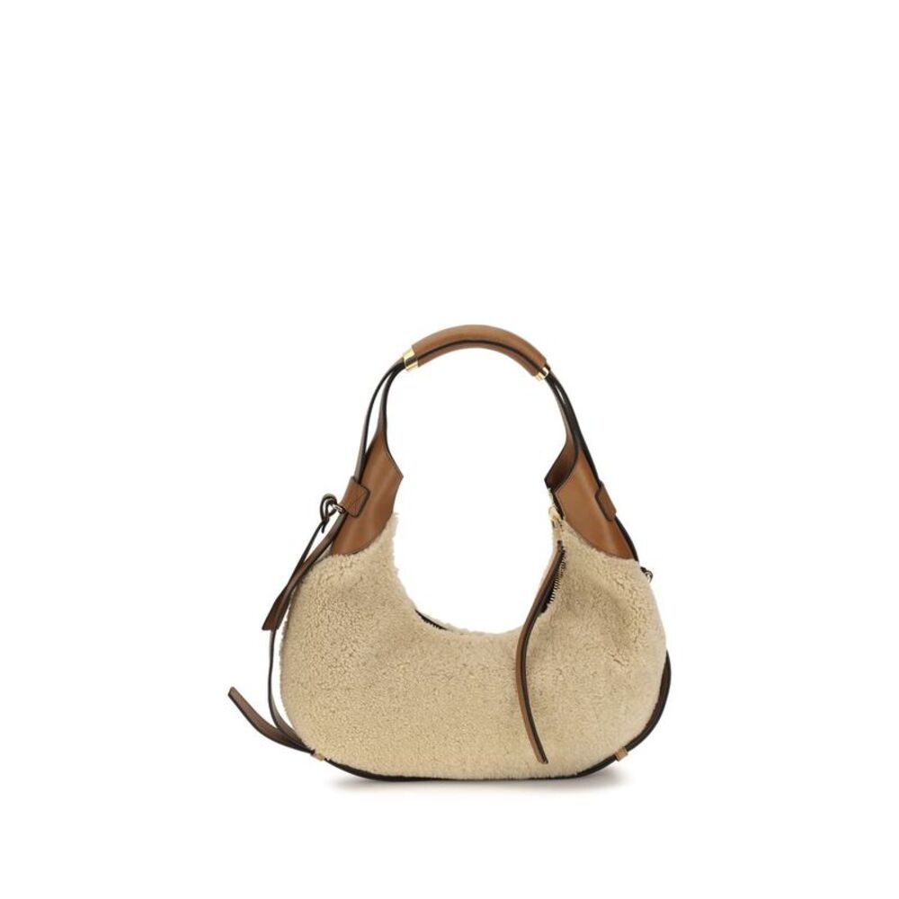 Moschino Beige Lambskin Shoulder Women's Bag